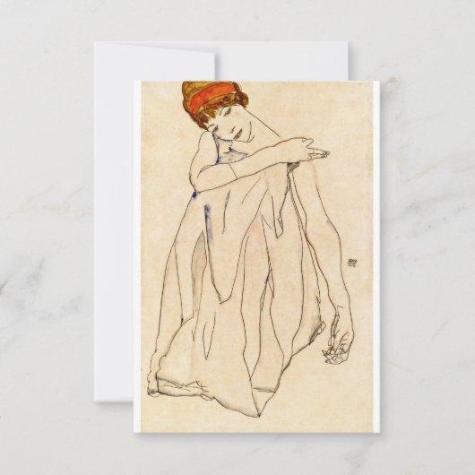 Carte Egon Schiele - Danseur (Devant)