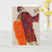 Carte Egon Schiele- la vérité a été indiqué (Fleur jaune)