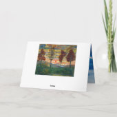 Carte Egon Schiele Parc naturel des arbres (Dos)