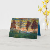 Carte Egon Schiele Parc naturel des arbres (Fleur jaune)