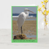 Carte Egret (Fleur jaune)