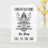 Carte Egypt Justice appelle au bar félicitations (Fleur jaune)