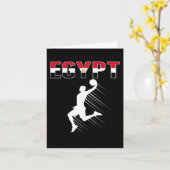 Carte Égypte Fans de basket Jersey - Drapeau égyptien (Fleur jaune)