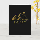 Carte Égypte Pyramide Égypte Hiéroglyphes égyptiens (Fleur jaune)