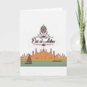 Carte Eid au design traditionnel