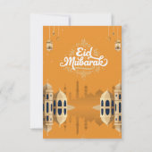 Carte Eid Mubarak Card with Masjid (Dos)