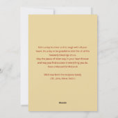 Carte Eid Mubarak Croissant Doré et Lanterne Brill (Dos)