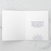 Carte Eid Mubarak /Custom Company Name  blue Greeting  (Intérieur)