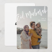 Carte Eid Mubarak, Vœux Eid, Joyeux Eid (Devant / Derrière)
