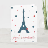 Carte Eiffel Tower French Birthday (Devant)