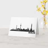 Carte Einladungskarte mit Berlin Skyline. (Fleur jaune)