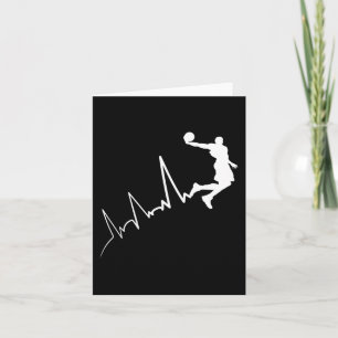 Carte EKG fréquence du joueur de basketball heartbeat du