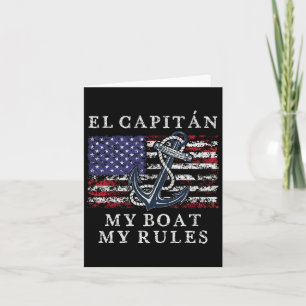 Carte El Capitan Mon Bateau Mes Règles Pontoon Captain 4