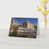 Carte El Capitan se réfléchit dans la rivière Merced à (Fleur jaune)