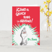 Carte El Grinch Robó La Navidad (Fleur jaune)
