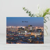 Carte El Paso, Texas à la nuit (Debout devant)