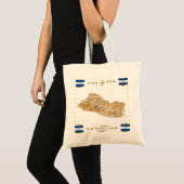 Carte El Salvador + Sac à drapeaux (Devant (produit))