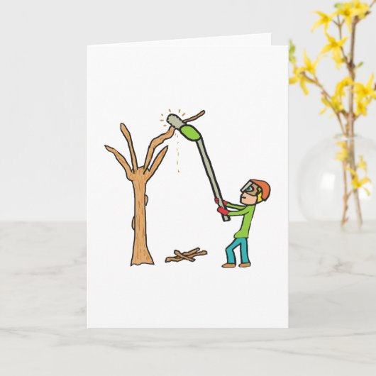 Carte Élagage d'arbres (Fleur jaune)