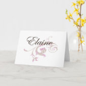Carte Elaine (Fleur jaune)