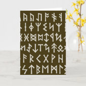 Carte Elder Futhark Runes (Fleur jaune)