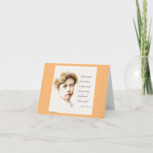 Carte Eleanor & "Grands Esprits" Citation pour toutes le