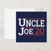Carte Élection 2020 - Oncle Joe (Devant / Derrière)