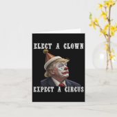 Carte Élection D'Un Clown Attendez-Vous À Un Cirque Drôl (Fleur jaune)