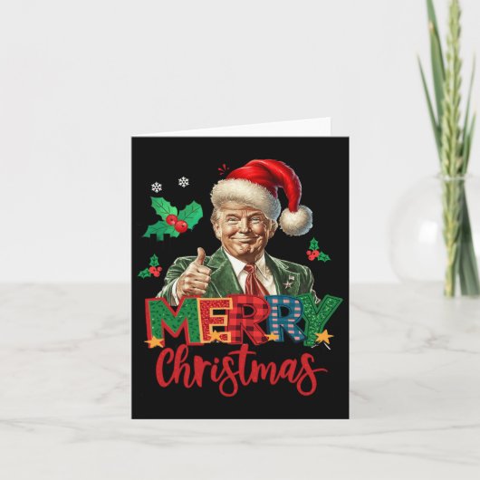 Carte Élection Trump 2024 Joyeux Noël drôle T (Devant)