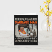 Carte Élection Trump 2024 Trump Garbage Man Vote Trump P (Fleur jaune)