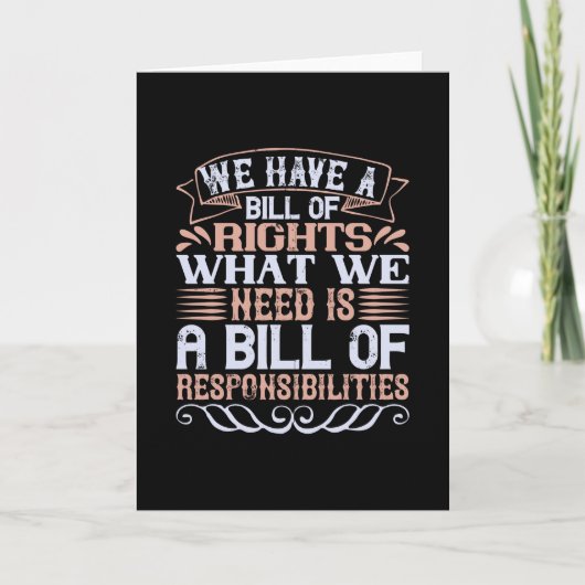 Carte Élections américaines - Nous avons une déclaration (Devant)