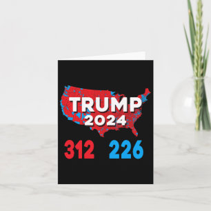 Carte électorale 2024 Trump 312 Élections rouges 2