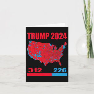 Carte électorale 2024 Trump 312 Red 2024 Election