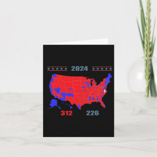 Carte électorale 2024 Trump 312 Red 2024 Election