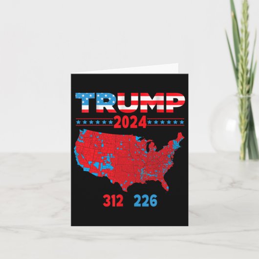Carte électorale 2024 Trump 312 Red 2024 Election  (Devant)