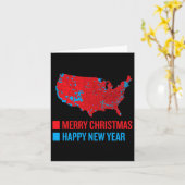 Carte électorale exacte Joyeux Noël Joyeux Nouvel (Fleur jaune)