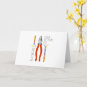 Carte Électricien (Fleur jaune)