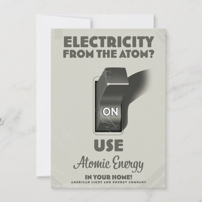 Carte Électricité de l'atome  (Devant)