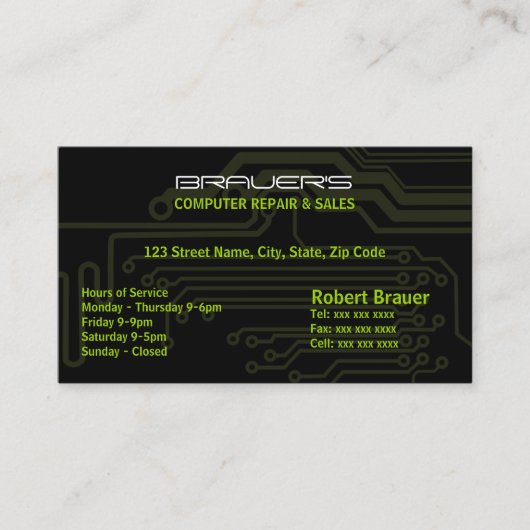 Carte électrique (Devant)