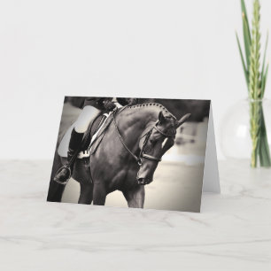 Carte Élégance - cheval de dressage