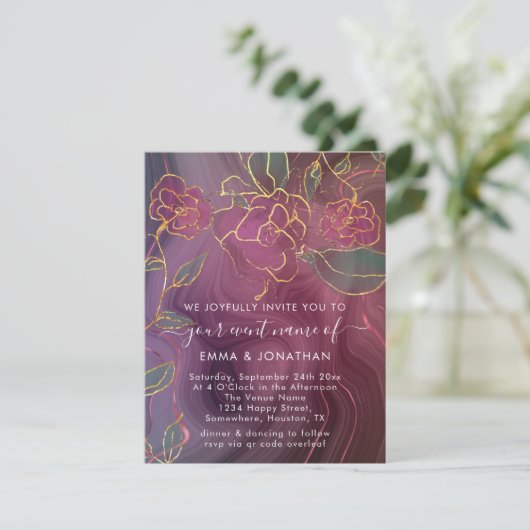 Carte Élégance dans chaque numérisation : QR CodeQui fle (Debout devant)