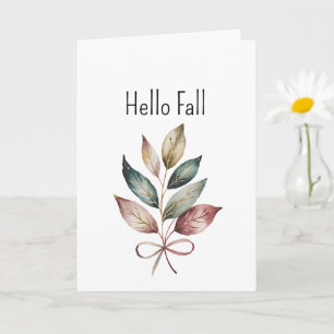 Carte Élégance d'Automne Doré