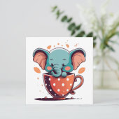 Carte Élégance de l'éléphant (Debout devant)
