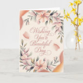 Carte Élégance florale (Fleur jaune)