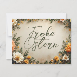 Carte Élégance florale - Salutations de Pâques au printe