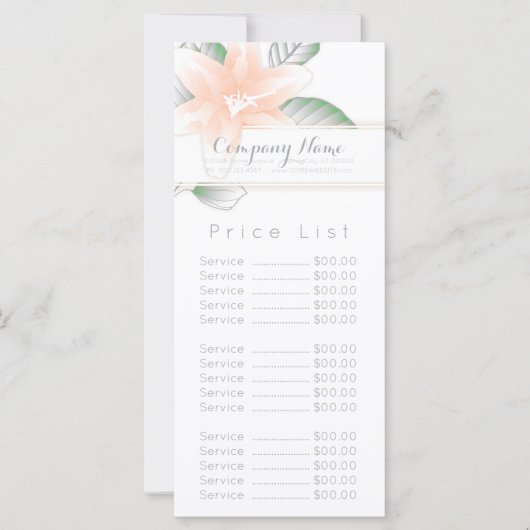 Carte Élégance florale vintage (Devant)