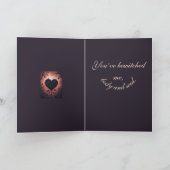 Carte Élégance gothique de la complexité de l'amour (Intérieur)