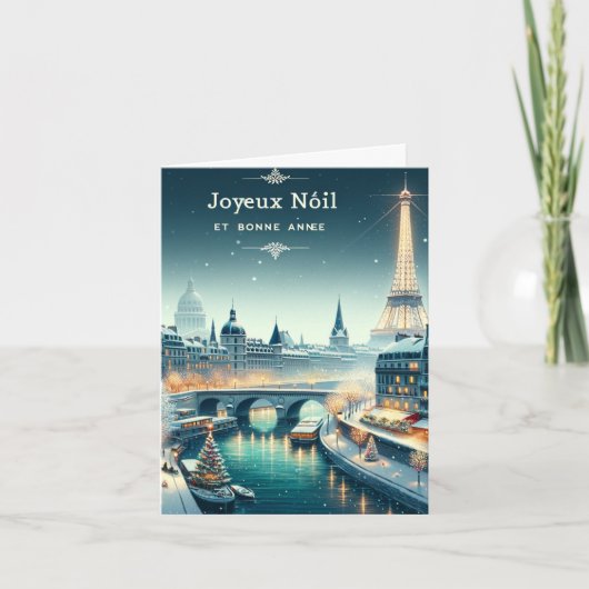 Carte Elégance hivernale parisienne (Devant)