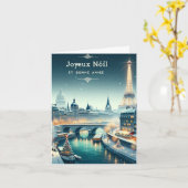 Carte Elégance hivernale parisienne (Fleur jaune)