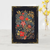 Carte Élégance intemporelle (Fleur jaune)