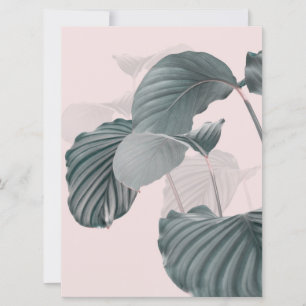 Carte Élégance tropicale au Pastel